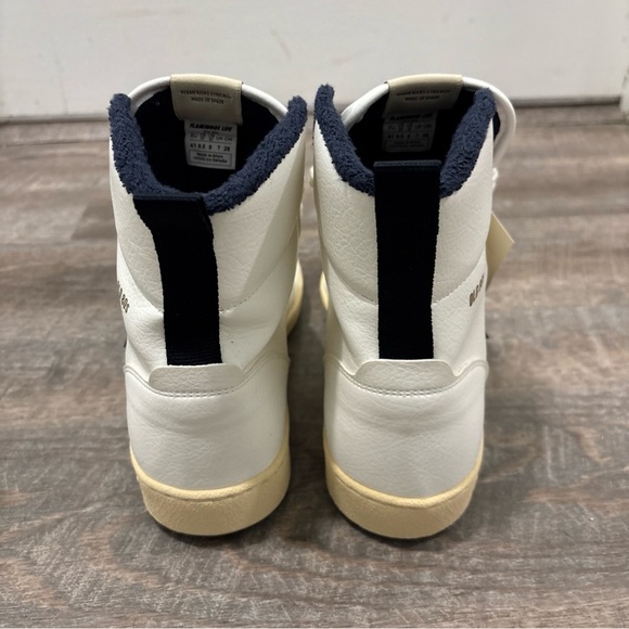 Flamingos Life Old 80s Vegan Leather High Top Sneakers Size EU 41 Unisex - Picture 6 of 12